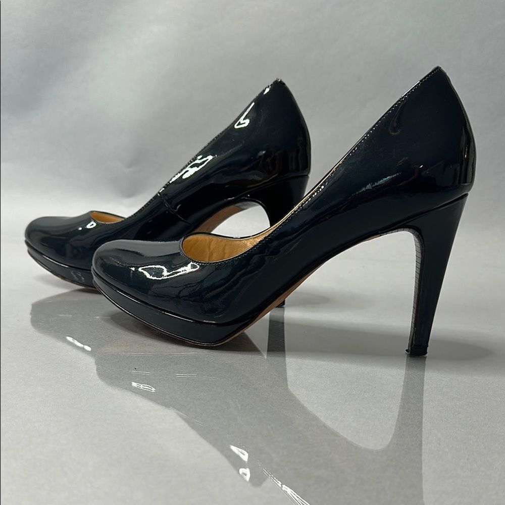 Cole Haan | Navy Blue | Patent Leather Pumps | Size 8.5 | Nike Air Sole (A-1525) - Picture 6 of 16